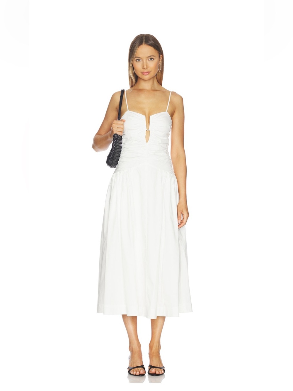 NWT Nia Sawtelle Dress white Revolve M